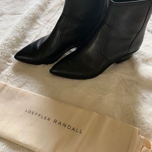 Western-style ankle bootie